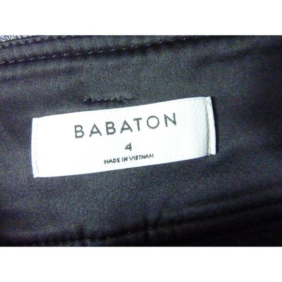 Babaton Aritzia Black Vegan Leather Pants size 4 - Picture 5 of 6